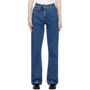 Low Classic Straight-Leg Jeans Size M Womens Indigo Blue $255